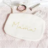 Westford Mill Toilettas - Liefste mama - wit - met tekst