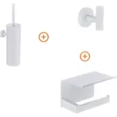 Guido Gusto Toilet accessoires set Mat wit design