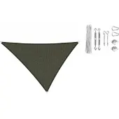 Shadow Comfort driehoek 3,5x4x4,5m Deep Grey met Bevestigingsset