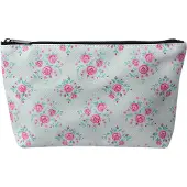 Juleeze Toilettas Dames 26x6x16 cm Groen Roze Kunststof Roosjes