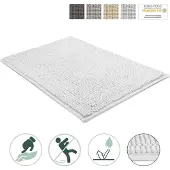 Elegance Beautissu Beaumare WR – Badmat Antislip 120x70cm – Douchemat Badkamer Wit