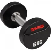 Taurus Dumbbells 22.5kg - Professionele Kwaliteit met CPU Coating – Slijtvast en Geurloos – Verkrijgbaar van 2,5 kg tot 50 kg – Verchroomde Grip en Beschermende Polyurethaan Laag