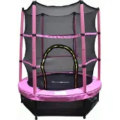 Viking Sports Trampoline - 140 cm - met veiligheidsnet - roze