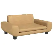vidaXL Hondenmand 70x45x33 cm fluweel bruin