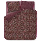 Pip studio Dekbedovertrek Tutti i Fiori Donker Rood Percal-240 x 200 / 220 cm | Lits-Jumeaux