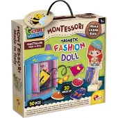 Lisciani montessori baby wood magnetic fashion doll