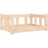 vidaXL Hondenmand 65,5x50,5x28 cm massief grenenhout
