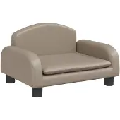 vidaXL Hondenmand 50x40x30 cm kunstleer cappuccinokleurig