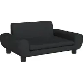 vidaXL Hondenmand 70x45x33 cm fluweel zwart