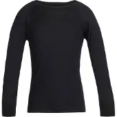 Icebreaker Ondershirt Kids 200 Oasis LS Crewe Black-Maat 164