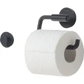 Tiger Urban - Toiletrolhouder zonder klep (1x) - inclusief Handdoekhaak klein (1x) - Zwart