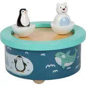 Small Foot - Houten Muziekdoos Noordpool Opwindbaar