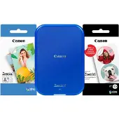 Canon - Zoemini 2 Instant Mini Photo Printer Navy Blue, including Case and Paper