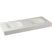Balmani Arcato wastafel Solid Surface 135 x 55 cm, exclusief crepine