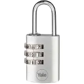 Yale Y151B/22/120/1 Hangslot 22 mm zilver Combinatieslot