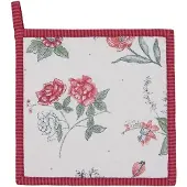 Clayre & Eef Pannenlap EVF45 20*20 cm - Rood Katoen Afgiet Pannenlap