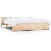 vidaXL Bedframe massief hout 150x200 cm