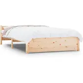 vidaXL Bedframe zonder matras massief hout 120x200 cm