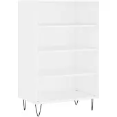 vidaXL Hoge kast 57x35x90 cm bewerkt hout wit