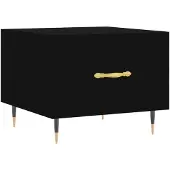 vidaXL Salontafel 50x50x40 cm bewerkt hout zwart