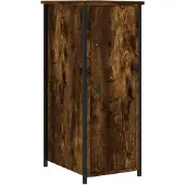 vidaXL Nachtkastje 32x42x80 cm bewerkt hout gerookt eikenkleurig
