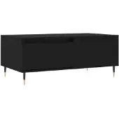 vidaXL Salontafel 90x50x36,5 cm bewerkt hout zwart
