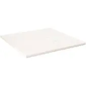 vidaXL Tafelblad vierkant 80x80x2,5 cm massief grenenhout wit