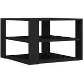 vidaXL Salontafel 58x58x40 cm bewerkt hout zwart