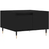 vidaXL Salontafel 55x55x36,5 cm bewerkt hout zwart