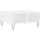 vidaXL Salontafel 60x60x30 cm bewerkt hout wit