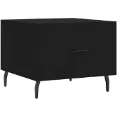 vidaXL Salontafel 50x50x40 cm bewerkt hout zwart