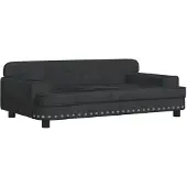 vidaXL Hondenbed, zwart, 90x53x30 cm, fluweel