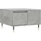vidaXL Salontafel 55x55x36,5 cm bewerkt hout betongrijs
