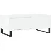 vidaXL Salontafel 90x50x36,5 cm bewerkt hout wit