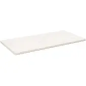 vidaXL Tafelblad rechthoekig 110x60x2,5 cm massief grenenhout wit