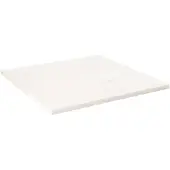 vidaXL Tafelblad vierkant 90x90x2,5 cm massief grenenhout wit