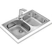 Teka Universe 80 T-xp 2c Ø Dubbele Spoelbak