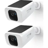 Eufy Spotlight IP-camera - Solocam S40 - Zwart en wit,Met geïntegreerd zonnepaneel (solar) - 2K - 2 stuks
