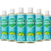 Happy Earth 6x 100% Natuurlijke Douchegel Cedar Lime 300 ml