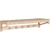 House Nordic Kapstok Abano | hout naturel 78x17x31 cm wandkapstokken | NADUVI