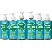 Happy Earth 6x 100% Natuurlijke Handzeep Cedar Lime 300 Ml