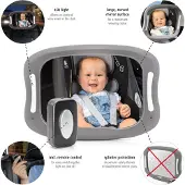 Reer Babyview Rearview Baby Mirror Grijs Kinderen