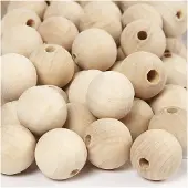 Creativ Company Houten Kralen 20 mm Naturel 200 stuks
