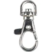 Creativ Company Creotime - Hobbysieradensluiting - Sleutelhanger - 40 mm - Zilver - 15 stuks