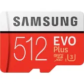 Samsung microSDXC EVO+ 512 GB 100MB/s CL 10 + SD adapter