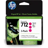 HP 712 Origineel Inktcartridge 3ED78A Magenta 3 Stuks à 29 ml