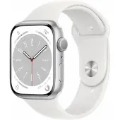 Apple Watch Series 8 - Smartwatch heren en dames - 45mm - Zilver Aluminium