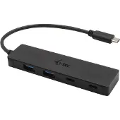 I-Tec USB-C Metal HUB 2xUSB 3.0 2xUSB-C C31HUBMETAL2A2C USB-hub 2 + 2 poorten USB-A, USB-C USB 3.2 Gen2 10 GBit/s Met USB-C stekker Zwart
