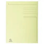 Exacompta 3-Klepsmap Folio 280 g/m² Geel