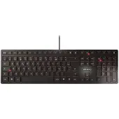 Cherry KC 6000 Slim toetsenbord USB AZERTY Belgisch Zwart